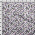 thumbnail image 4 of oneOone Georgette Viscose Medium Purple Fabric Floral Craft Projects Decor Fabric Printed By The Yard 42 Inch Wide, 4 of 4