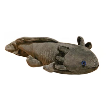 Esquirla Axolotl Plush Doll Companion Toy 17.72" Room Decoration Cuddly Axolotl Stuffed Gray