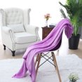thumbnail image 3 of PiccoCasa 1 Pcs Home Warm Soft Microplush Fleece Solid Throw Blanket Light Purple 59" x 78", 3 of 10