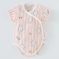 thumbnail image 1 of JDQJBZ Barboteuse à Manches Courtes Unisexe pour Bébé en Coton Imprimé Combinaison, 1 of 1