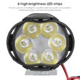 thumbnail image 2 of LHCER 2PCS 6 LED Spot Fog Light Motorcycle Headlight Universal Waterproof Front Head Lamp 12V,Motorcycle Headlight,Motorcycle Light, 2 of 10
