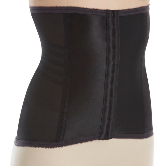 Women's Rago 821 Shapette Satin Panel Waist Cincher (Black 6X)