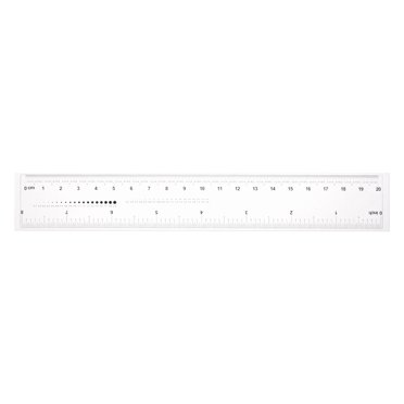Unique Bargains Règle Flexible 8 Pouces Échelle 0,1 mm Plastique PET Recouvert Film Épaissi Règle Droite