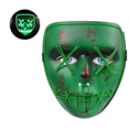 thumbnail image 2 of Masque d'Halloween Effrayant Costume d'Halloween pour Fêtes de Festival Costume pour Adulte, Enfants Masque de Cosplay à Lumières LED Masque Lumineux Rouge, 2 of 5
