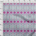 thumbnail image 2 of oneOone Viscose Jersey Fabric Geometric Ikat Decor Fabric Printed BTY 60 Inch Wide, 2 of 4