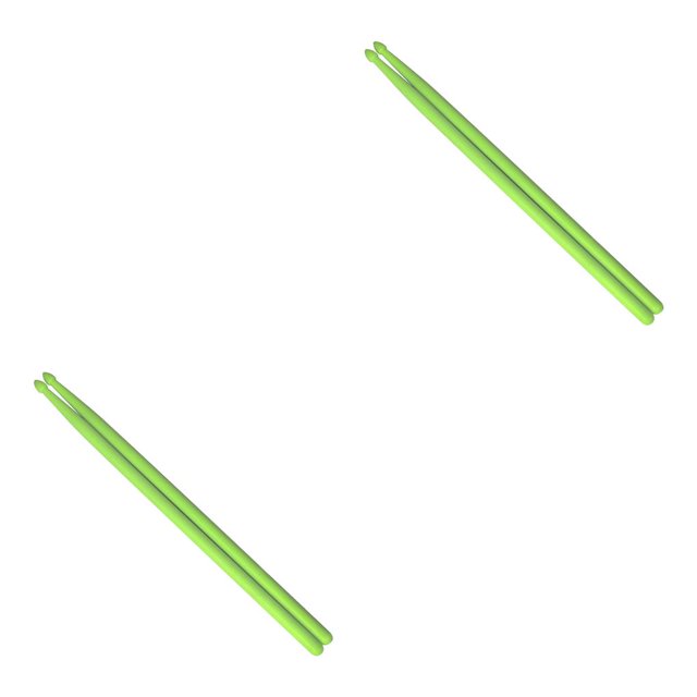 Baohd Baguettes de Batterie en Nylon Baguette de Batterie Haute Résistance Poignées d'Instrument de Musique en Forme de Goutte Multicolore Antidérapant pour Enfants Adultes Vert 2 Ensembles