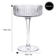 thumbnail image 2 of Ribbed Cocktail Coupe 290 ml, Set of 4, 2 of 3