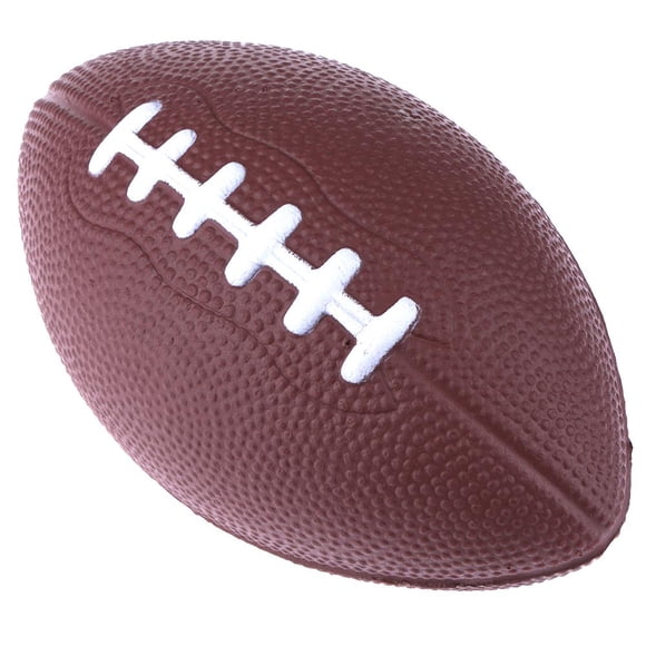 Lutabuo Mini Ballon de Football Américain pour Enfants Adultes Jouet de Rugby en Mousse PU Brun Accessoires de Jeux de Fête
