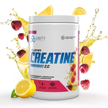 Unity Supplements - Flavored Creatine Monohydrate 400g (60 servings) - Raspberry Lemonade Dietary Supplements
