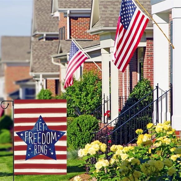 Double‑sided USA Garden Flag for 4th of July Independence Day – Patriotic Outdoor Decoration for Home Farmhouses Yard Patio