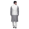 thumbnail image 3 of Atasi Ensemble Kurta Pyjama Ethnique Classique à Manches Longues Imprimé pour Hommes Tenue Décontractée, 3 of 5