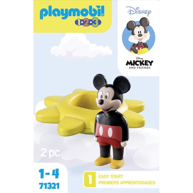 Playmobil 1.2.3 & Disney: Mickey's Spinning Sun with Rattle Feature