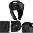 thumbnail image 4 of Boxing Helmet Boxing Head Gear Sanda Helmet Boxing Helmet PU Leather Adjustable Head Guard Sanda Kickboxing Training Defense, 4 of 8