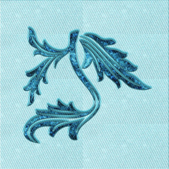 Ahgly Company Machine Washable Indoor Square Transitional Electric Blue Area Rugs, 4' Square