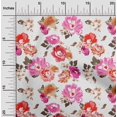 thumbnail image 2 of oneOone Cotton Flex Pink Fabric Floral Craft Projects Decor Fabric Printed By The Yard 40 Inch Wide-R0, 2 of 4