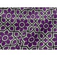 thumbnail image 4 of oneOone Viscose Jersey Purple Fabric Geometric & Floral Block Sewing Craft Projects Fabric Prints By Yard 60 Inch Wide, 4 of 5