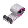 thumbnail image 1 of Unique Bargains IDC Wire Flat Ribbon Cable FC/FC Connector A-type 20Pins 2.54mm Pitch 30cm Long, 1 of 1