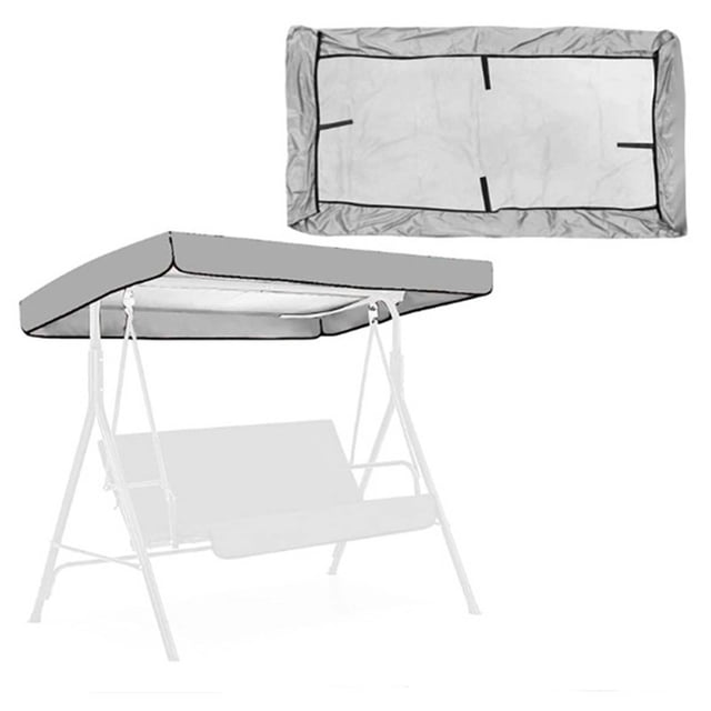 Housse Robuste en Ripstop pour Balançoires de Jardin 75x47x9 Po, Abri de Terrasse Résistant aux Intempéries contre la Pluie et le Soleil, Housse de Remplacement Portable pour Terrasse et Pelouse Extérieures avec Coins Renforcés, Gris