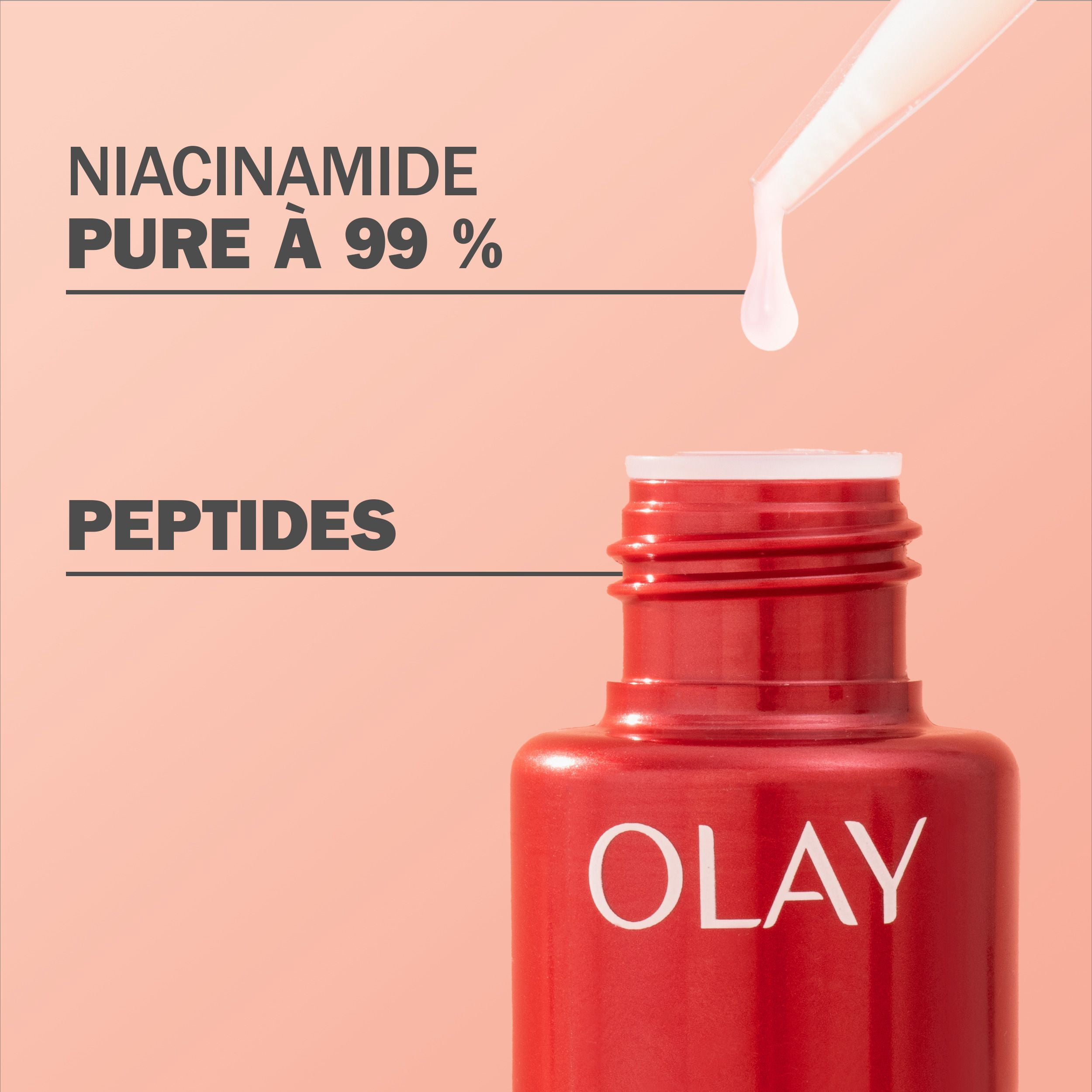 Olay Niacinamide + Peptide 24 Anti-Wrinkle Serum, Fragrance-Free