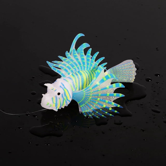 LAFGUR Aquarium Artificial Fish Tank Landscape Decoration Glow Simulation Animal Ornaments,Fake Fish