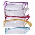 thumbnail image 2 of Clear Cosmetic Bag Waterproof Transparent PVC Makeup Toiletry Pouch with Handle Strap for Bathroom Travel 5pcs, 2 of 12