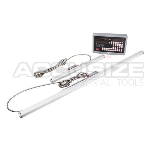 Accusize - 2-Axis DRO For 9 x 49'' Milling Machine Package with Glass Scale, DITRON Brand, #SINS-1003