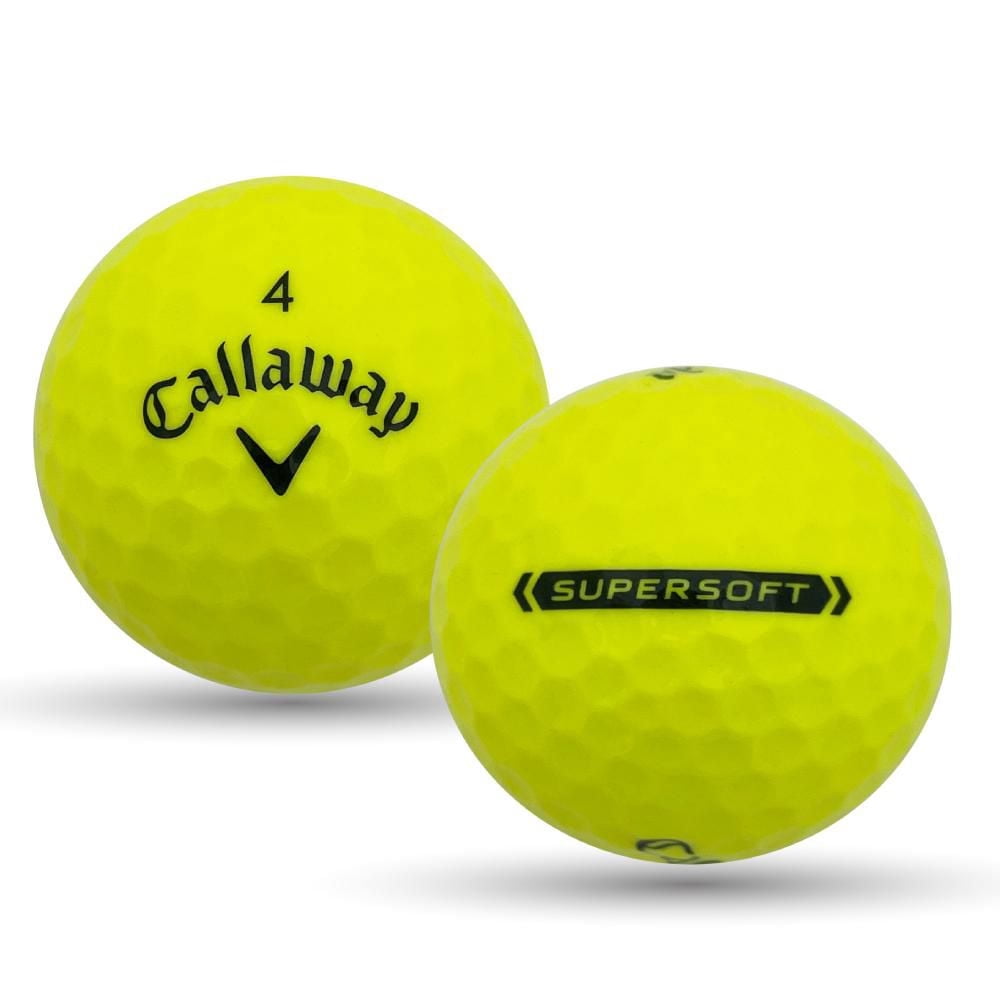 Mulligan - 48 Callaway Supersoft 5A Recycled Used Golf Balls, Yellow