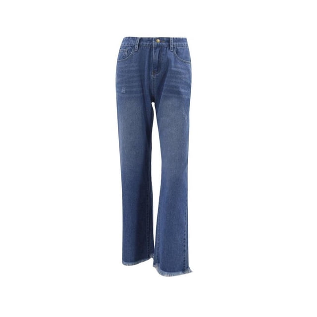 pitrice Jeans pour Femmes Pantalon en Denim Pantalon d'Hiver Finition Soignée Vêtements pour Dame Design Chic Résistance à l'Usure Vêtements de Rue Attrayants m