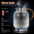 thumbnail image 4 of Glass Pitcher, 50oz Glass Pitcher with Lid and Spout, 1.5L Glass Water Pitcher, Iced Tea Pitcher for Fridge,Pitchers, 4 of 5