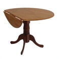 thumbnail image 2 of International Concepts Round Dual Drop Leaf Dining Table in Cinnamon Espresso, 2 of 3