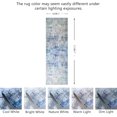 thumbnail image 2 of JV Home Runner Rug Elegance Grey Blue 2' x 7' Washable Rugs Anti Slip, 2 of 7