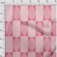 thumbnail image 3 of oneOone Velvet Pink Fabric Geometric Allover Shape Craft Projects Decor Fabric Printed By The Yard 58 Inch Wide, 3 of 4