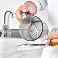 thumbnail image 3 of Fine Mesh Sieve With Clear Measuring Markings 125 ml and 250 ml Capacity Semi-Automatic Rotary Handle Stainless Steel Mesh Baking Tool for Flour Cocoa Powder, 3 of 6