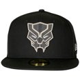 thumbnail image 2 of Black Panther Face Symbol Color Block New Era 59Fifty Fitted Hat-7 3/4 Fitted, 2 of 3