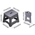thumbnail image 3 of Fridja Folding Step Stool 9", Step Stool, Heavy Duty Step Stools for Adults, Space Saving Small Foot Stools, Lightweight Step Stool for Kitchen, Bathroom, Office, Outdoor, Camping (Dark Gray), 3 of 6