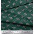 thumbnail image 3 of Soimoi Modal Satin Fabric Fish Block Print Fabric by The Yard 42 Inch Wide, 3 of 3