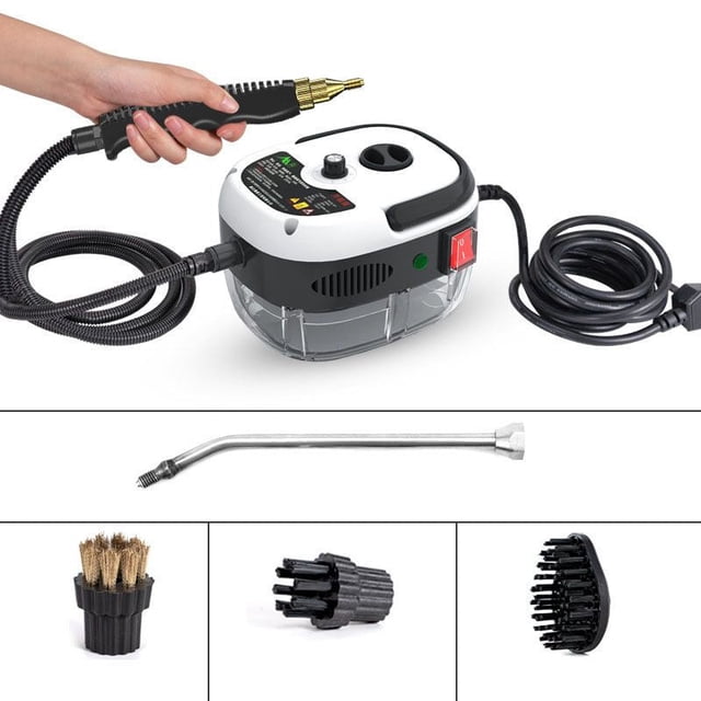 cpengpj 2500W Handheld High-Temperature Steam Cleaner with 3 Brush Heads for Multi-Surface Cleaning