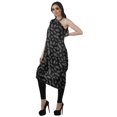 thumbnail image 4 of Moomaya Robe Kurti à une Épaule Imprimée pour Femme, Sans Manches, à Col Bénitier, Style Bohème, Tenue de Soirée de Designer, 4 of 7