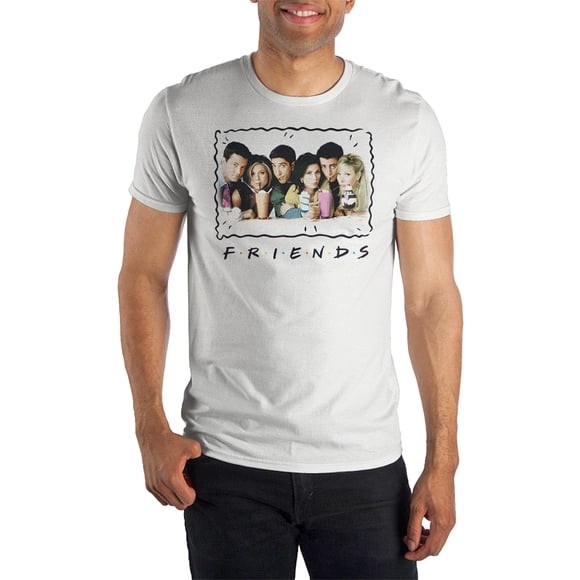 Friends TV Show Cast Milkshakes Photo T-Shirt (Small)