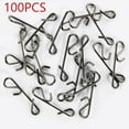 thumbnail image 2 of MYG 100 Pcs Pinces à Pression Pivotantes pour Pêche Rapide en Acier Inoxydable Émerillons à Pression Taille P-TTG, 2 of 7