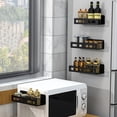 thumbnail image 4 of KITTEHIGM Magnetic Spice Storage Rack Organizer For Refrigerator And Oven, Black Fridge Organizers And Storage Unclaimed Pallets #33, 4 of 6