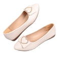thumbnail image 4 of LSLJS Talon Plat Incliné Pointu Chaussures Simples pour Femmes Amour Semelle Arquée Peu Profonde Chaussures de Travail, Chaussures Simples pour Femmes, 4 of 5