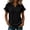 Noir, Joli tops de Travail pour les Femmes, variante sur SZJXBUY Hauts Décontractés pour Femmes, T-Shirts Oversize à Col en V à Manches Courtes avec Ourlet à Franges, T-Shirts d'Été Boho Chic Coupe Ample Légers Beige, m