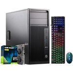 HP Z240 Tour Performance Workstation Gaming Desktop PC Ordinateur - Intel Core i5 Processeur RTX 3050 6GB GDDR6| 16GB DDR4 RAM| 1TB SSD| Windows 10 Pro| Clavier de jeu et souris Adaptateur Bluetooth