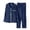 Navy, variant on LUOGENLI Christmas Pajamas for Family Family Matching Pajamas Long Sleeve Silk Like Satin Sleepwear for Parents and Kids Holiday Party Outfit Red Size 13-14 Years