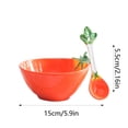 thumbnail image 3 of Hearth & Gear Ceramic Bowl Set Versatile Fruit//Kids Dish Hand Painted Home Tableware Dining Table Set for 2 under 50 Outdoor Table Setting for 2 Plate Mat Set 4 for Christmas Placement Mats for, 3 of 6