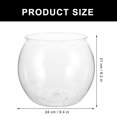 thumbnail image 4 of Miangastore Fish Bowl Plastic Fish Tank Micro Landscape Container Clear Plastic Fish Bowl, 4 of 8
