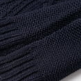 thumbnail image 3 of Womens Solid Color High Collar Casual Knit Sweater Dress, 3 of 8