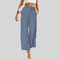 thumbnail image 3 of Cameland Pantalons Larges Taille Haute Décontractés pour Femmes Taille Régulière, 3 of 7