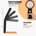 thumbnail image 4 of HSHDLDF 30X 40X Magnifying Glass with Light and Stand, Foldable Handheld Magnifying Glass 18 LED Illuminated Lighted Magnifier for Macular Degeneration, Seniors Reading, Close Work, Coins, Jewelry (, 4 of 7